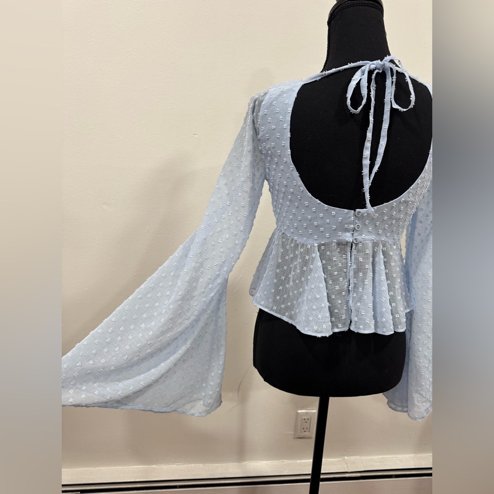 Lovers + Friends Light Blue Lily Top - Picture 5 of 5
